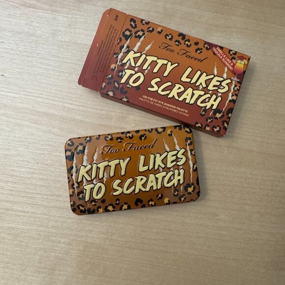 🦋 NEW TOO FACED Kitty Likes to Scratch Mini Eyeshadow Palette Neutral Natural - Picture 3 of 5